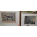 Two 19th century engravings of horses,