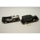 Two boxes Franklin Mint 1/24 scale diecasts to include a 1925 Rolls Royce Silver Ghost,