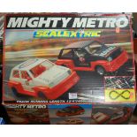 A Scalextric Mighty Metro part complete boxed set sold with a quantity of various other loose and