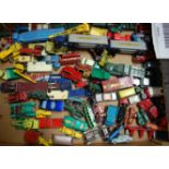 A tray of mixed playworn Matchbox 1/75 Series diecasts, some models of yesteryear included,