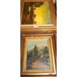 Assorted pictures and prints to include landscape oils,