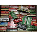 A quantity of mixed 1/76 scale boxed and part boxed public transport diecasts by EFE, Corgi,