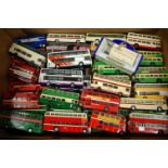 A tray of loose 1/76 scale public transport diecasts mainly to include EFE,