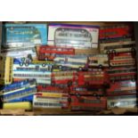 A box of mixed modern issue 1/76 scale public transport diecasts to include Creative Master, EFE,