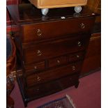 A Stag Minstrel chest of three short and four long drawers, w.