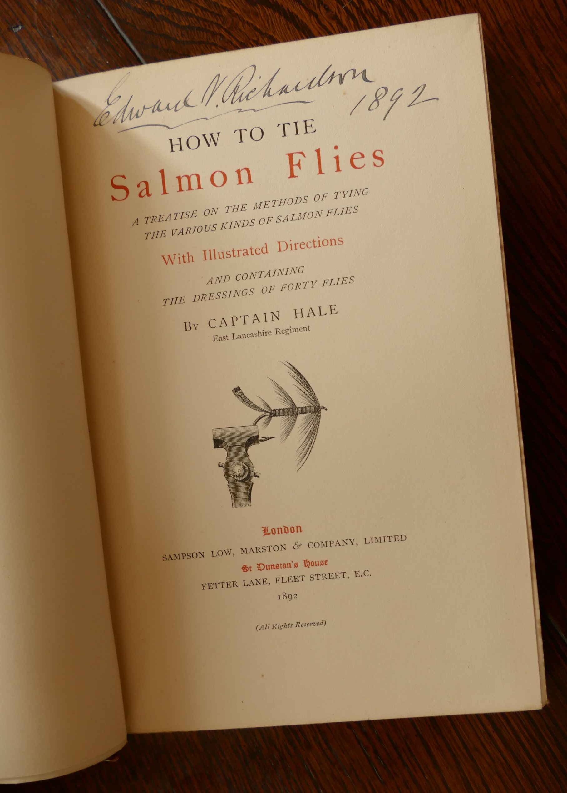 HALE Captain, How to Tie Salmon Flies, London 1892, 8vo, - Image 3 of 3