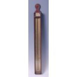 *A George III mahogany cased thermometer,