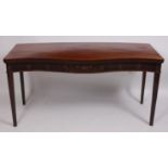 A George III mahogany hall table,