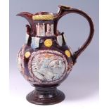 An Edward Bingham for Castle Hedingham pottery Essex jug,