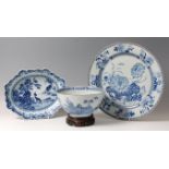 *An 18th century Chinese export lobed dish,