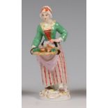 A Meissen porcelain figure 'The Vegetable Seller',
