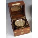 A 19th century rosewood cased marine chronometer,