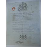 British passport issued to Arthur E Clementson, 10th April 1878, signed by the Marquis of Salisbury,