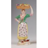 A Meissen porcelain figure 'The Fruit Seller',