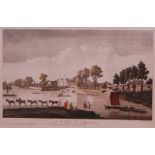John Boydell (1720-1804) - A View of Shepperton, hand-coloured engraving, published 1752,