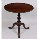 A 19th century mahogany occasional table,