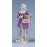 A Meissen porcelain figure 'The Rabbit Seller',