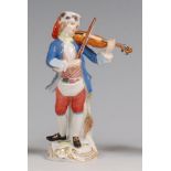 A Meissen porcelain figure 'The Ballad Seller',