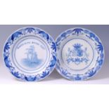 *A 19th century Delft blue and white charger,