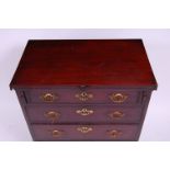 *An early George III mahogany bachelors chest,