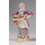 A Meissen porcelain figure 'The Carp Seller',