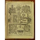 *GRIGGS William, Examples of Armorial Book Plates, 1884,