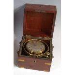 An early 19th century mahogany cased marine chronometer, by William Cozens of London,