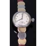 An Art Deco Rolex Watch Company steel cased ladies wristwatch,