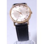 A gents Omega Constellation steel and gold plated wristwatch,