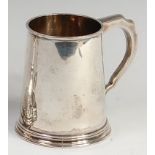 A George VI silver tankard, of plain tapering form, Sheffield 1941, maker Atkin Brothers, 11.3oz, h.