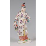 A Meissen porcelain figure of a Mandarin,