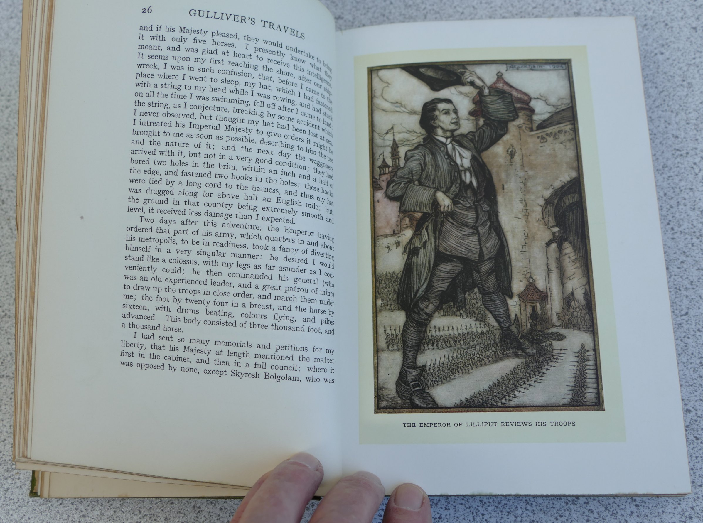 RACKHAM Arthur illustrations, Gulliver's Travels, London 1909, 1st edition, - Image 4 of 8