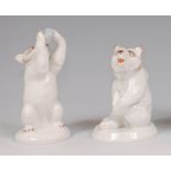 A modern Meissen porcelain bear, in seated pose, No.