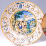 *A 19th century Cantagalli maiolica glazed charger,