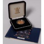 Great Britain, cased 2004 gold proof sovereign, Elizabeth II, rev.