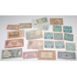 Mixed lot of mid-20th century banknotes,
