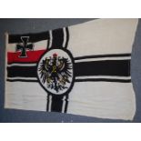 An Imperial German flag, stamped to the border Kiel and dated 1915, 82 x 147cm.