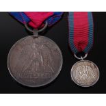 A Waterloo Medal, 1815, naming *PETER FOGG. 11th REG. LIGHT DRAGOONS.