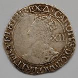 England, Charles I shilling, Tower Mint (1639-1640), rev.