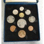 Great Britain, 1951 Festival of Britain 10-coin set, crown down to farthing,