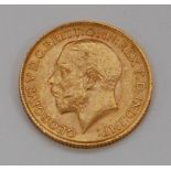 Great Britain, 1913 gold full sovereign, George V, rev.