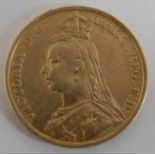 Great Britain, 1890 gold plated crown, Victoria jubilee head, rev.