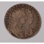 England, 1689 half crown, William & Mary, rev.