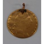 Great Britain, 1794 gold spade guinea, George III fifth laureate and draped bust, rev.