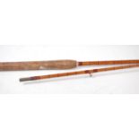 A B. James style 10' two piece split cane carp rod.