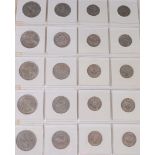 Great Britain, a folder of various George VI and Elizabeth II silver and other coins,
