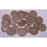 Great Britain, 20 various Victorian and later silver half crowns, to include; 1x Victoria,