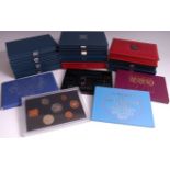 Great Britain, mixed lot of Royal mint proof coin collections, dates include; 1970, 2x 1971, 1977,