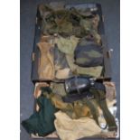 A large collection of mainly WW II and later ammunition pouches, satchels and webbing etc.