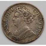 Great Britain, 1711 shilling, Queen Anne laureate and draped fourth bust, rev.